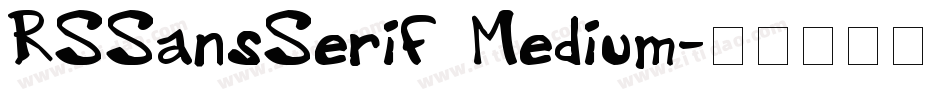 RSSansSerif Medium字体转换